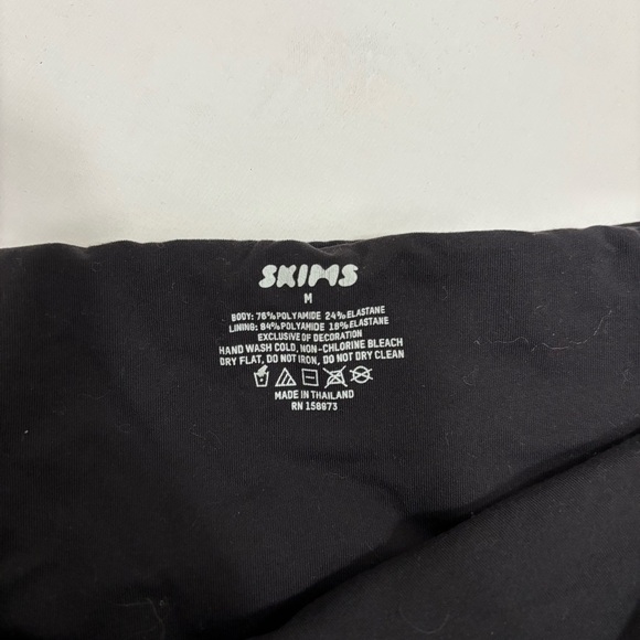 Skims Sz Medium Onyx Black Fits Everybody Bandeau Bra - Picture 4 of 6